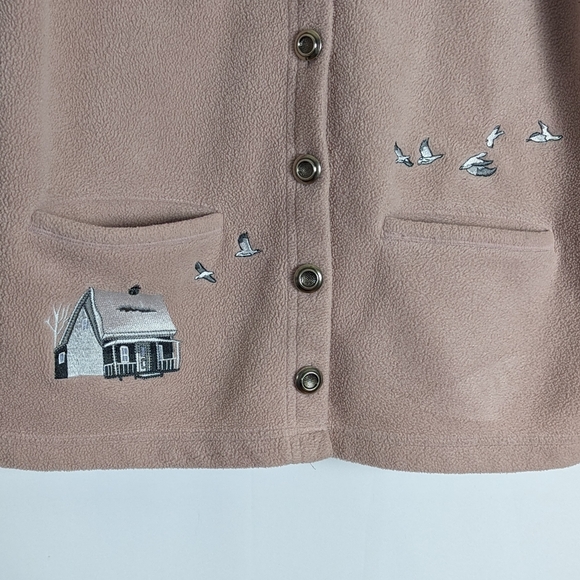 Vintage Graffiti dusted pink embroidered sweater - Picture 4 of 12